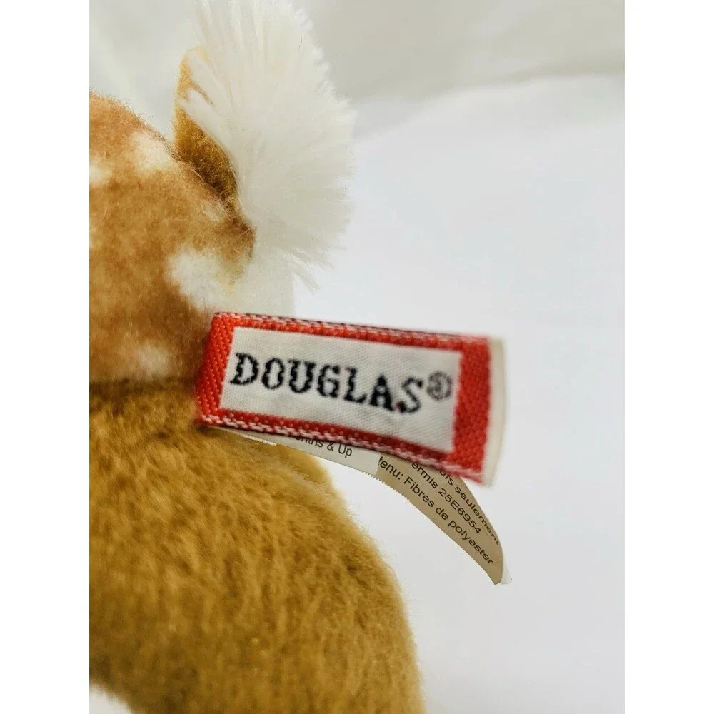 Douglas Cuddle Toys Glory Deer Fawn Stuffed Animal White Tail 7” Toy